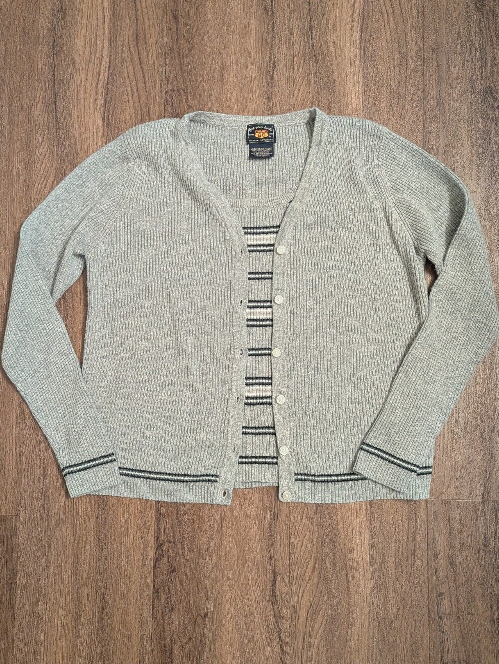 Vintage Route 66 Gray Cardigan